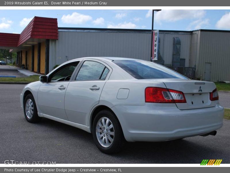 Dover White Pearl / Medium Gray 2009 Mitsubishi Galant ES