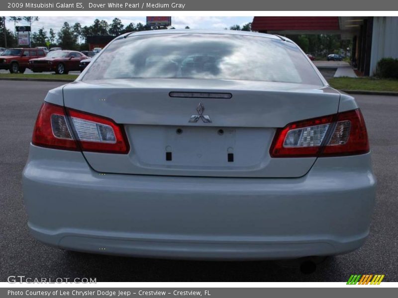 Dover White Pearl / Medium Gray 2009 Mitsubishi Galant ES