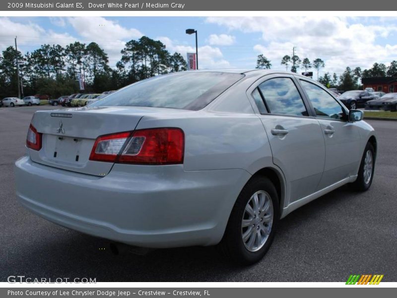 Dover White Pearl / Medium Gray 2009 Mitsubishi Galant ES