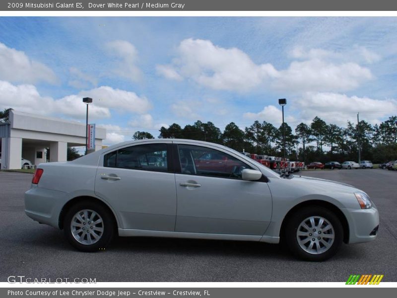 Dover White Pearl / Medium Gray 2009 Mitsubishi Galant ES