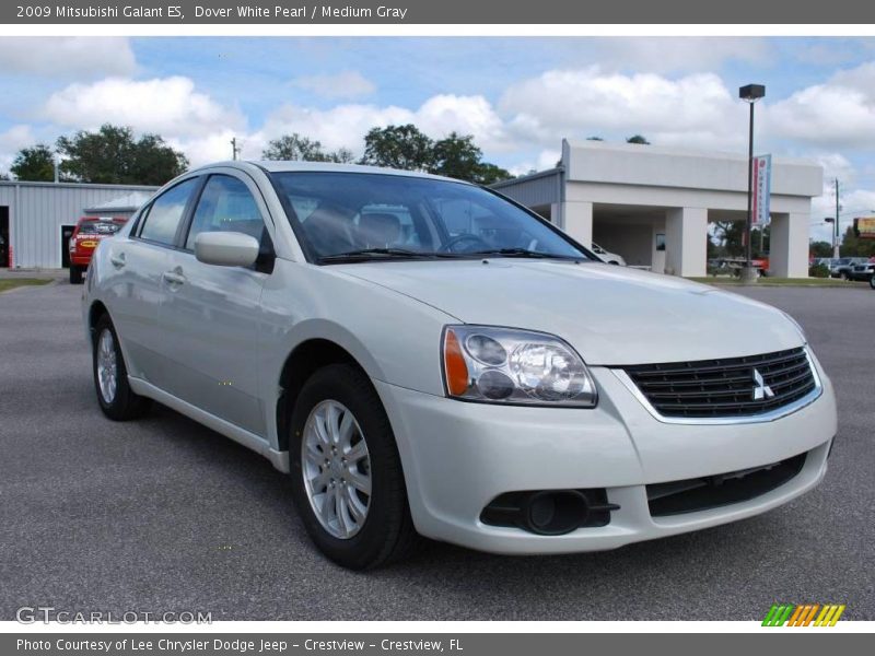 Dover White Pearl / Medium Gray 2009 Mitsubishi Galant ES