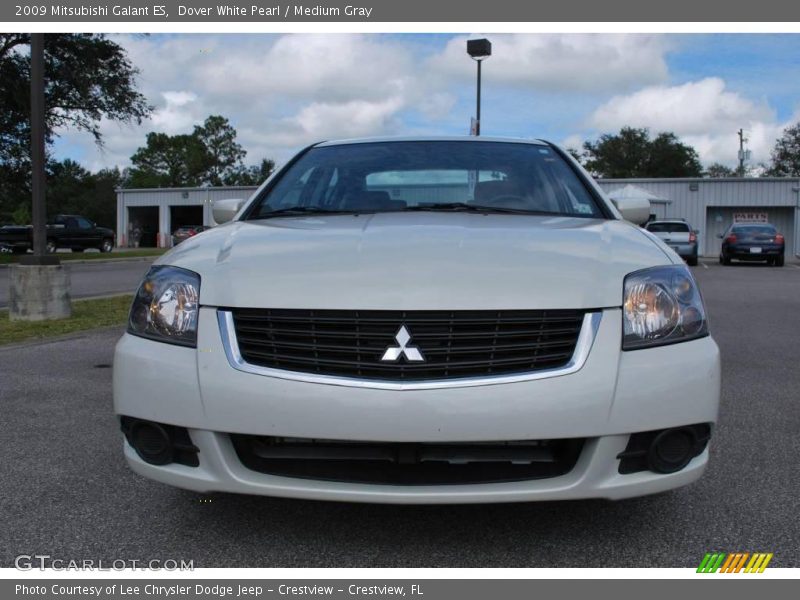 Dover White Pearl / Medium Gray 2009 Mitsubishi Galant ES