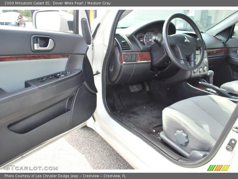 Dover White Pearl / Medium Gray 2009 Mitsubishi Galant ES