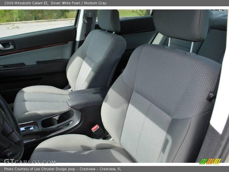 Dover White Pearl / Medium Gray 2009 Mitsubishi Galant ES