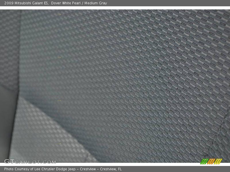 Dover White Pearl / Medium Gray 2009 Mitsubishi Galant ES
