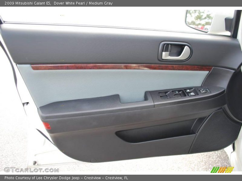 Dover White Pearl / Medium Gray 2009 Mitsubishi Galant ES