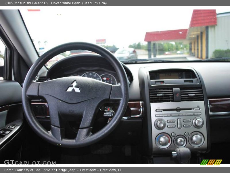 Dover White Pearl / Medium Gray 2009 Mitsubishi Galant ES