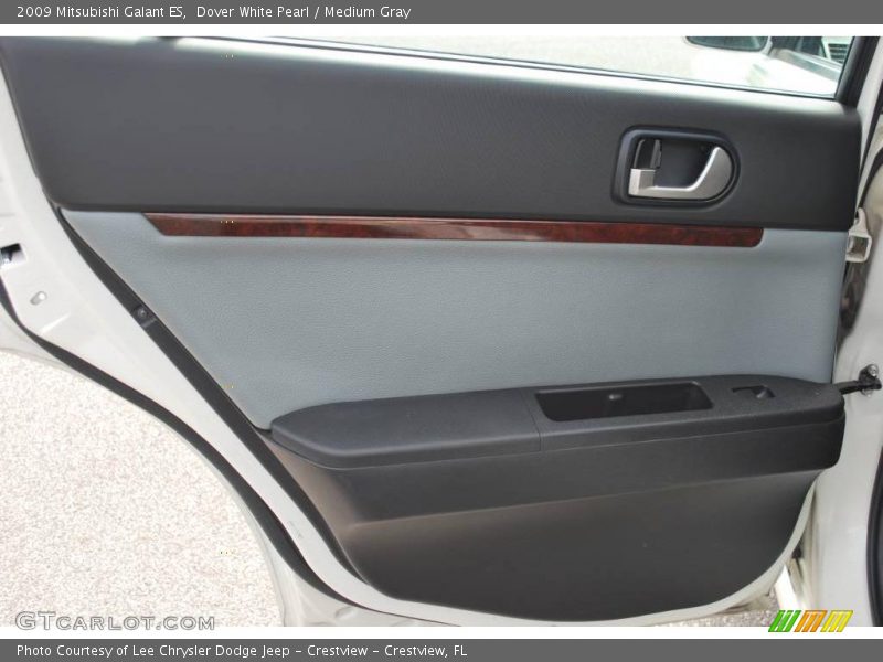 Dover White Pearl / Medium Gray 2009 Mitsubishi Galant ES