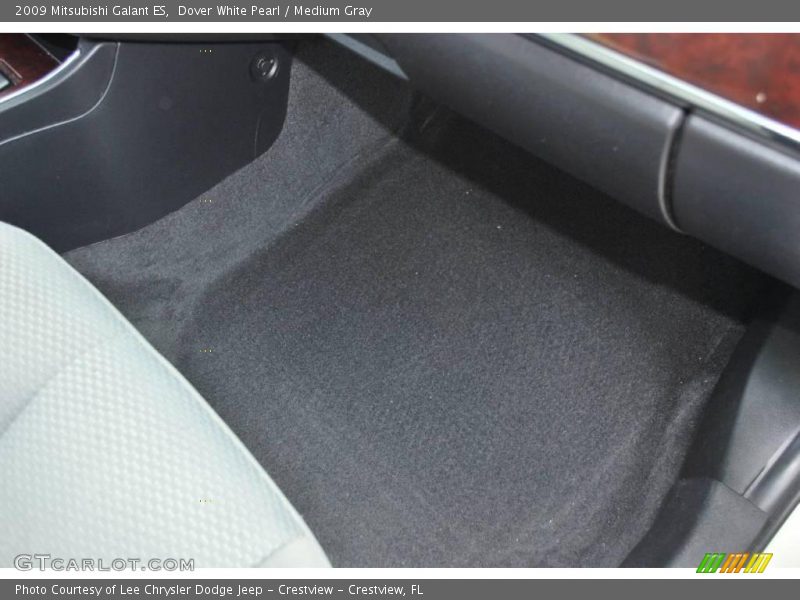 Dover White Pearl / Medium Gray 2009 Mitsubishi Galant ES