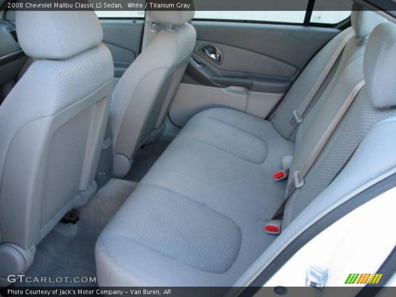 White / Titanium Gray 2008 Chevrolet Malibu Classic LS Sedan