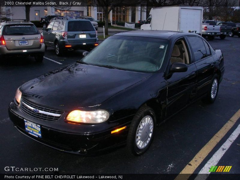Black / Gray 2003 Chevrolet Malibu Sedan