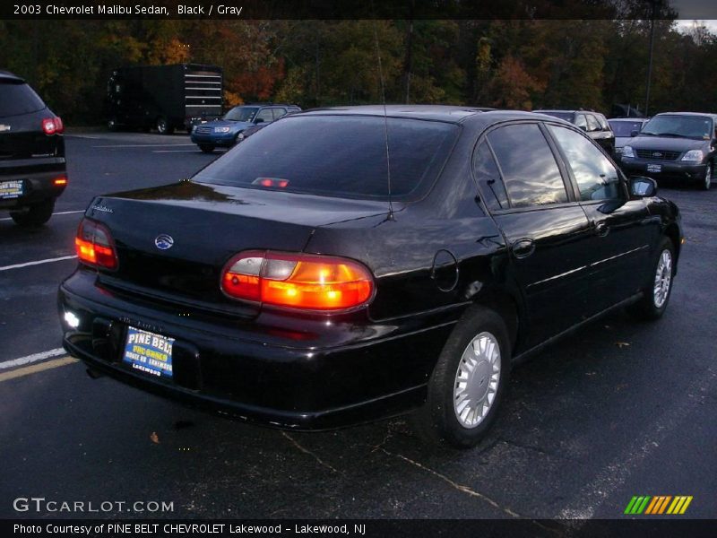 Black / Gray 2003 Chevrolet Malibu Sedan