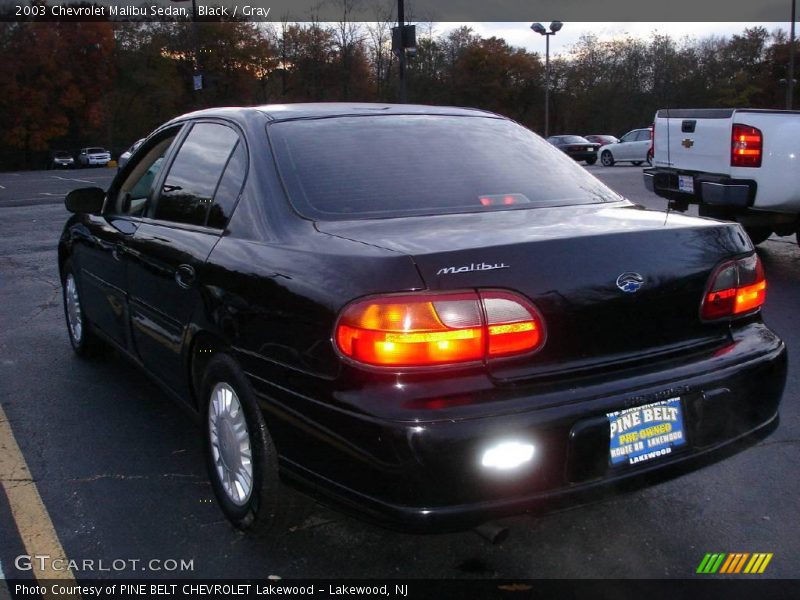 Black / Gray 2003 Chevrolet Malibu Sedan
