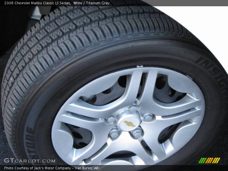 White / Titanium Gray 2008 Chevrolet Malibu Classic LS Sedan