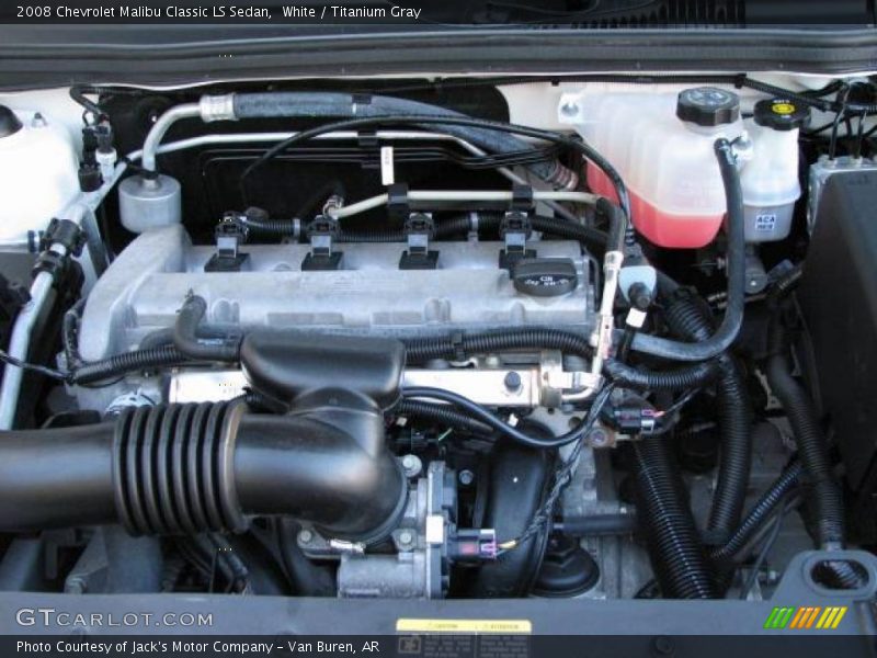 White / Titanium Gray 2008 Chevrolet Malibu Classic LS Sedan