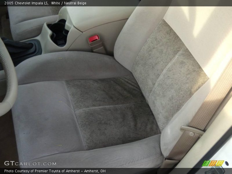 White / Neutral Beige 2005 Chevrolet Impala LS
