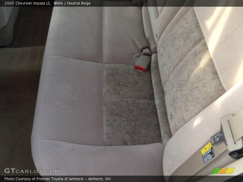 White / Neutral Beige 2005 Chevrolet Impala LS