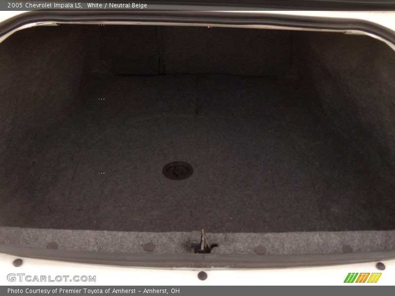 White / Neutral Beige 2005 Chevrolet Impala LS