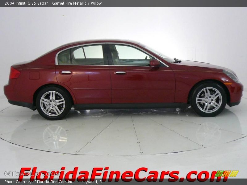Garnet Fire Metallic / Willow 2004 Infiniti G 35 Sedan