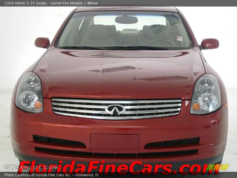 Garnet Fire Metallic / Willow 2004 Infiniti G 35 Sedan