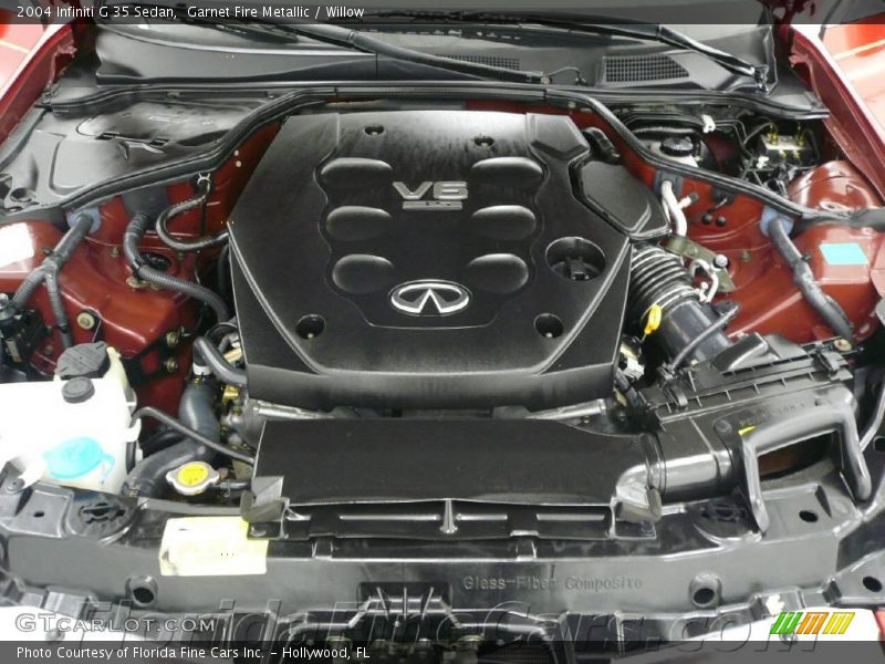 Garnet Fire Metallic / Willow 2004 Infiniti G 35 Sedan