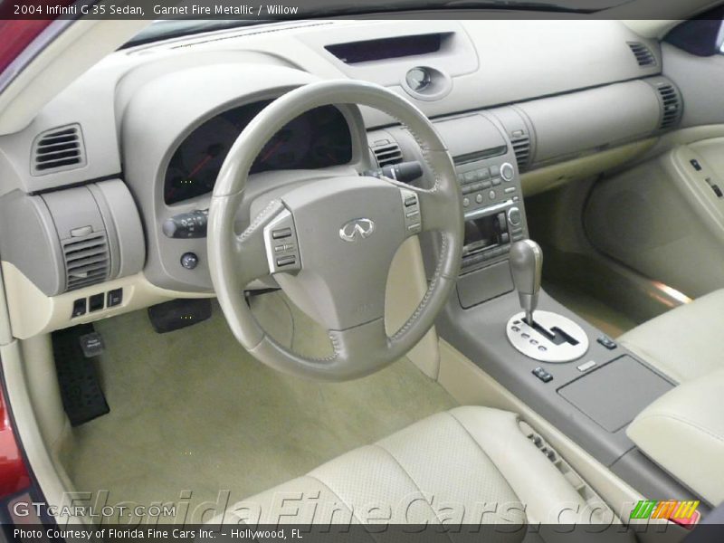 Garnet Fire Metallic / Willow 2004 Infiniti G 35 Sedan