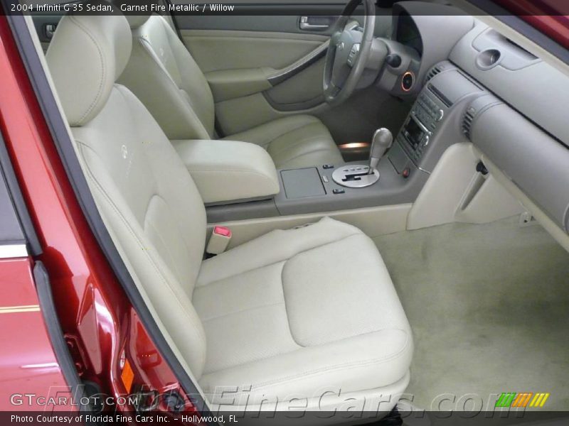 Garnet Fire Metallic / Willow 2004 Infiniti G 35 Sedan