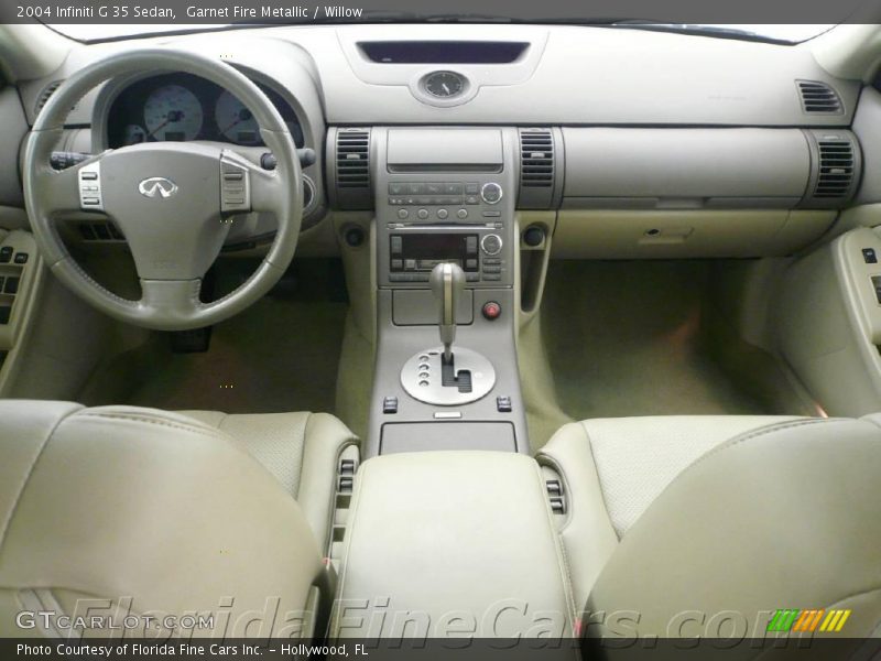 Garnet Fire Metallic / Willow 2004 Infiniti G 35 Sedan