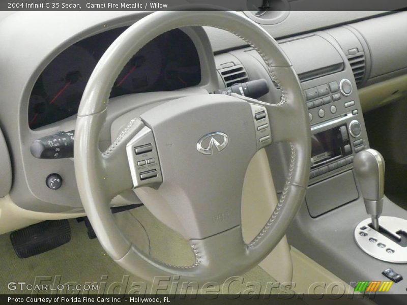 Garnet Fire Metallic / Willow 2004 Infiniti G 35 Sedan