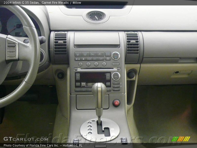 Garnet Fire Metallic / Willow 2004 Infiniti G 35 Sedan