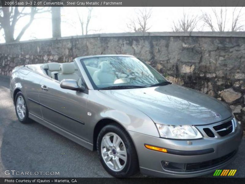 Steel Gray Metallic / Parchment 2006 Saab 9-3 2.0T Convertible