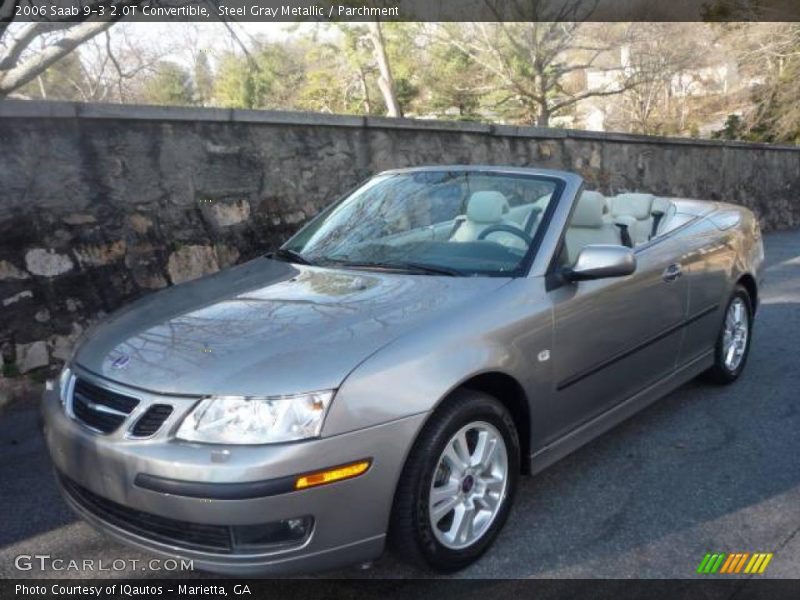 Steel Gray Metallic / Parchment 2006 Saab 9-3 2.0T Convertible