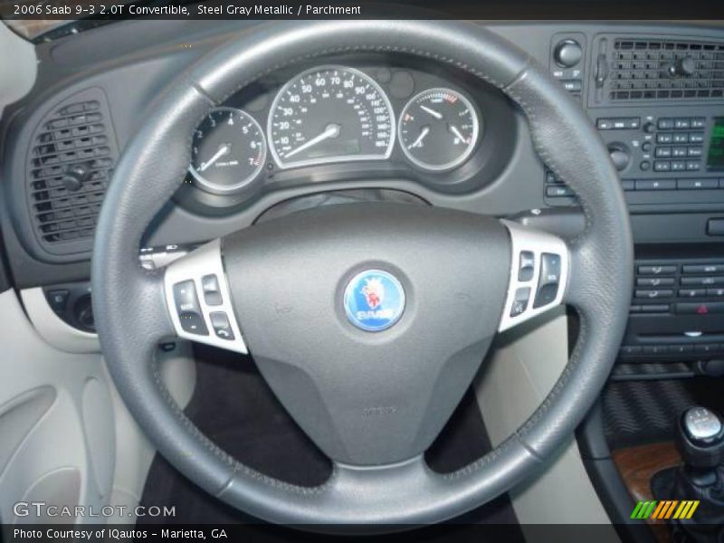Steel Gray Metallic / Parchment 2006 Saab 9-3 2.0T Convertible