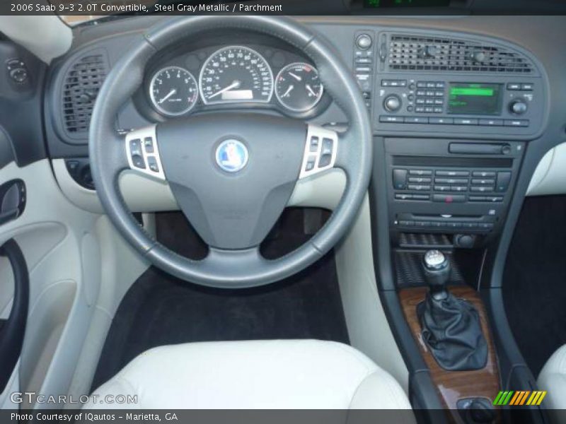 Steel Gray Metallic / Parchment 2006 Saab 9-3 2.0T Convertible