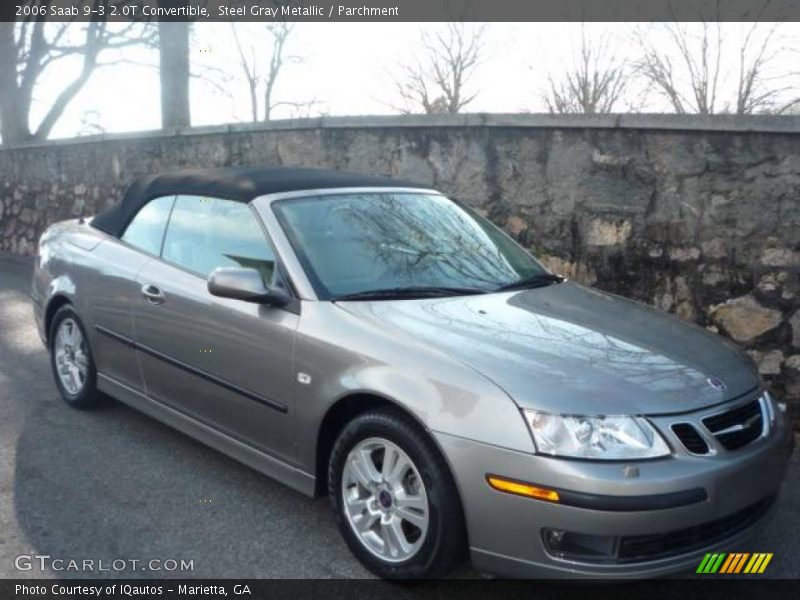 Steel Gray Metallic / Parchment 2006 Saab 9-3 2.0T Convertible
