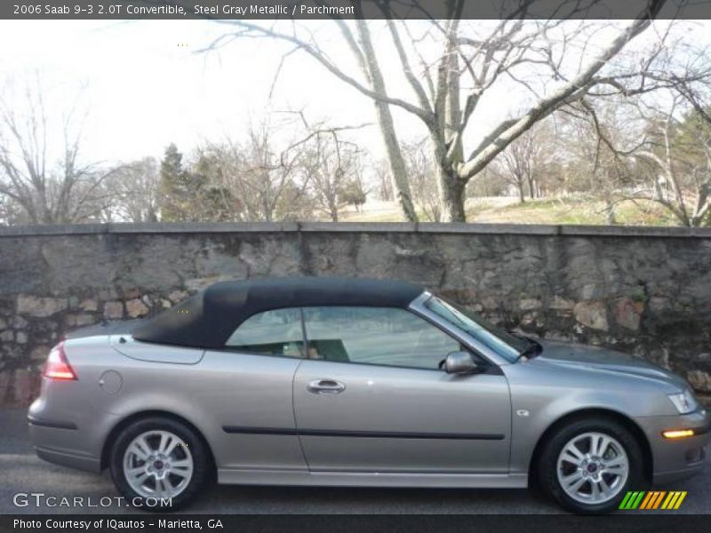 Steel Gray Metallic / Parchment 2006 Saab 9-3 2.0T Convertible