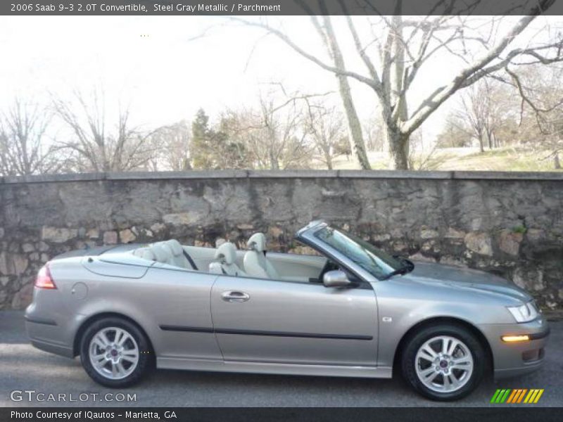 Steel Gray Metallic / Parchment 2006 Saab 9-3 2.0T Convertible
