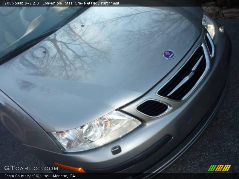 Steel Gray Metallic / Parchment 2006 Saab 9-3 2.0T Convertible
