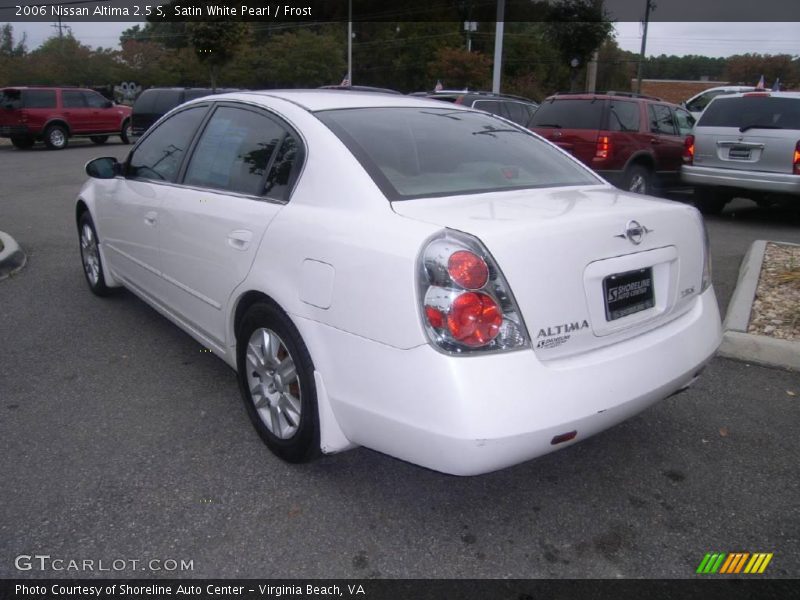 Satin White Pearl / Frost 2006 Nissan Altima 2.5 S