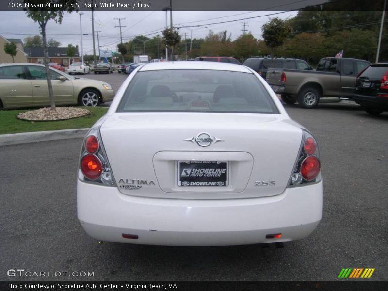 Satin White Pearl / Frost 2006 Nissan Altima 2.5 S