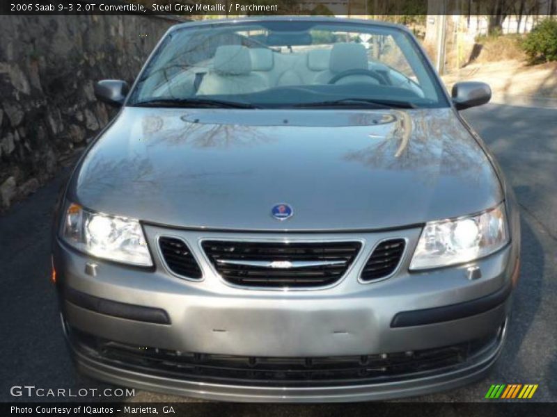 Steel Gray Metallic / Parchment 2006 Saab 9-3 2.0T Convertible