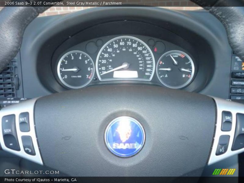 Steel Gray Metallic / Parchment 2006 Saab 9-3 2.0T Convertible