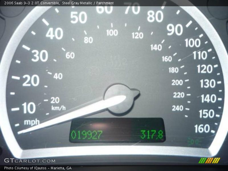 Steel Gray Metallic / Parchment 2006 Saab 9-3 2.0T Convertible