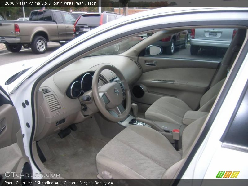 Satin White Pearl / Frost 2006 Nissan Altima 2.5 S