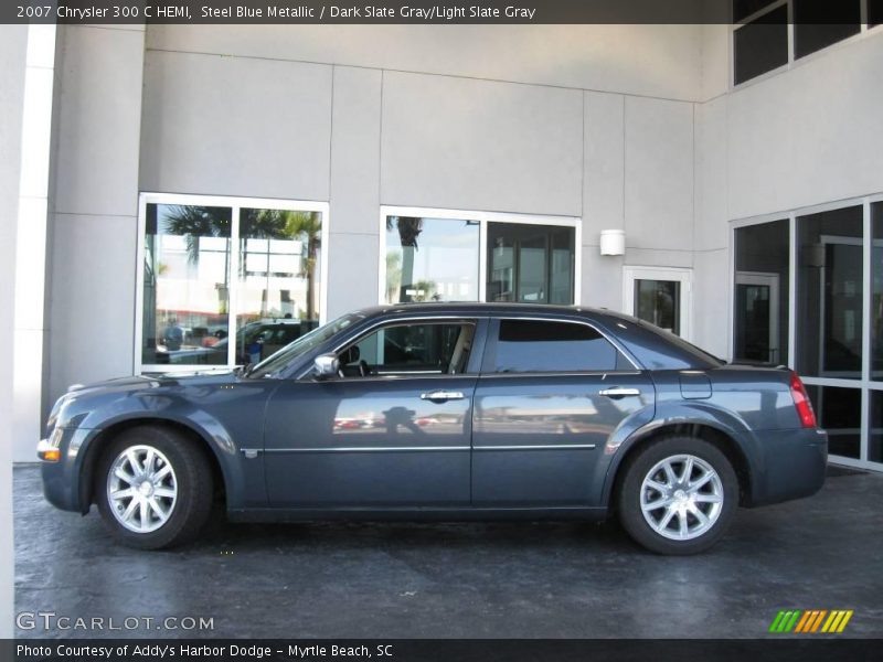 Steel Blue Metallic / Dark Slate Gray/Light Slate Gray 2007 Chrysler 300 C HEMI