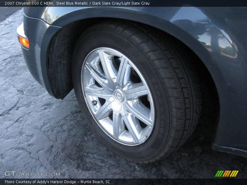 Steel Blue Metallic / Dark Slate Gray/Light Slate Gray 2007 Chrysler 300 C HEMI