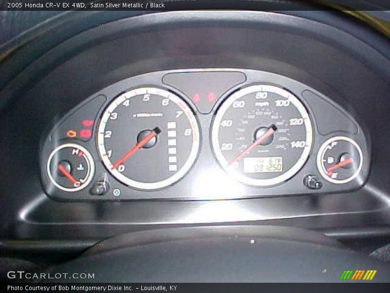 Satin Silver Metallic / Black 2005 Honda CR-V EX 4WD