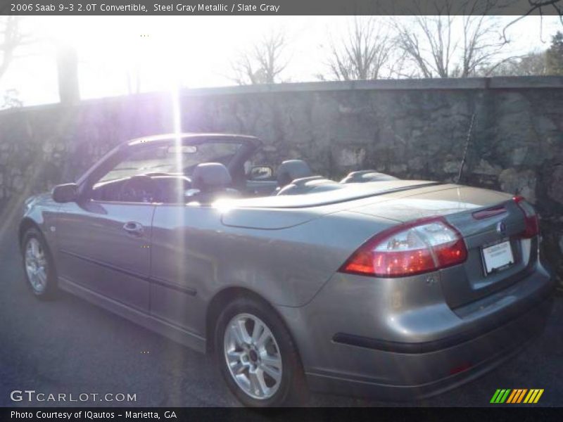 Steel Gray Metallic / Slate Gray 2006 Saab 9-3 2.0T Convertible