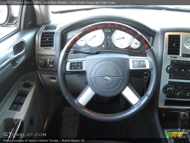 Steel Blue Metallic / Dark Slate Gray/Light Slate Gray 2007 Chrysler 300 C HEMI
