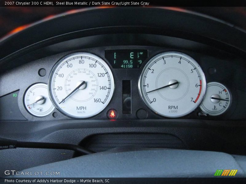 Steel Blue Metallic / Dark Slate Gray/Light Slate Gray 2007 Chrysler 300 C HEMI